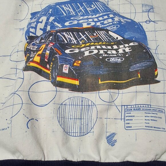 RARE!! Rusty Wallace #2  NASCAR jacket - Picture 5 of 6